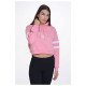 Target Γυναικείο φούτερ Cropped Hoodie Fleece "Ambition"